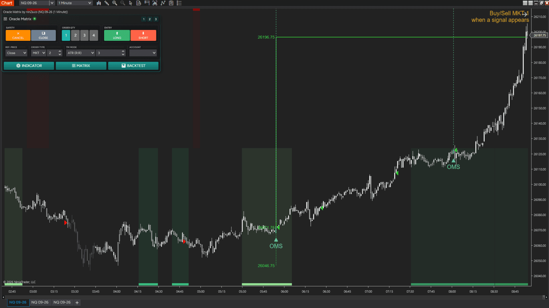 Oracle Matrix creating a semi-automated trading strategy