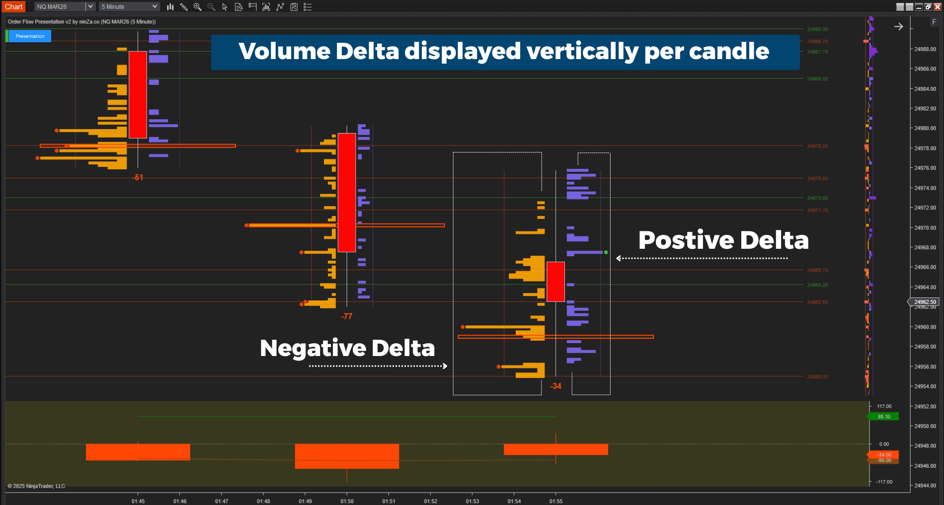 Order Flow Presentation v2: Order Flow NinjaTrader 8 (No Tick