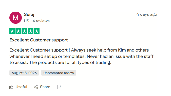Trader Feedback