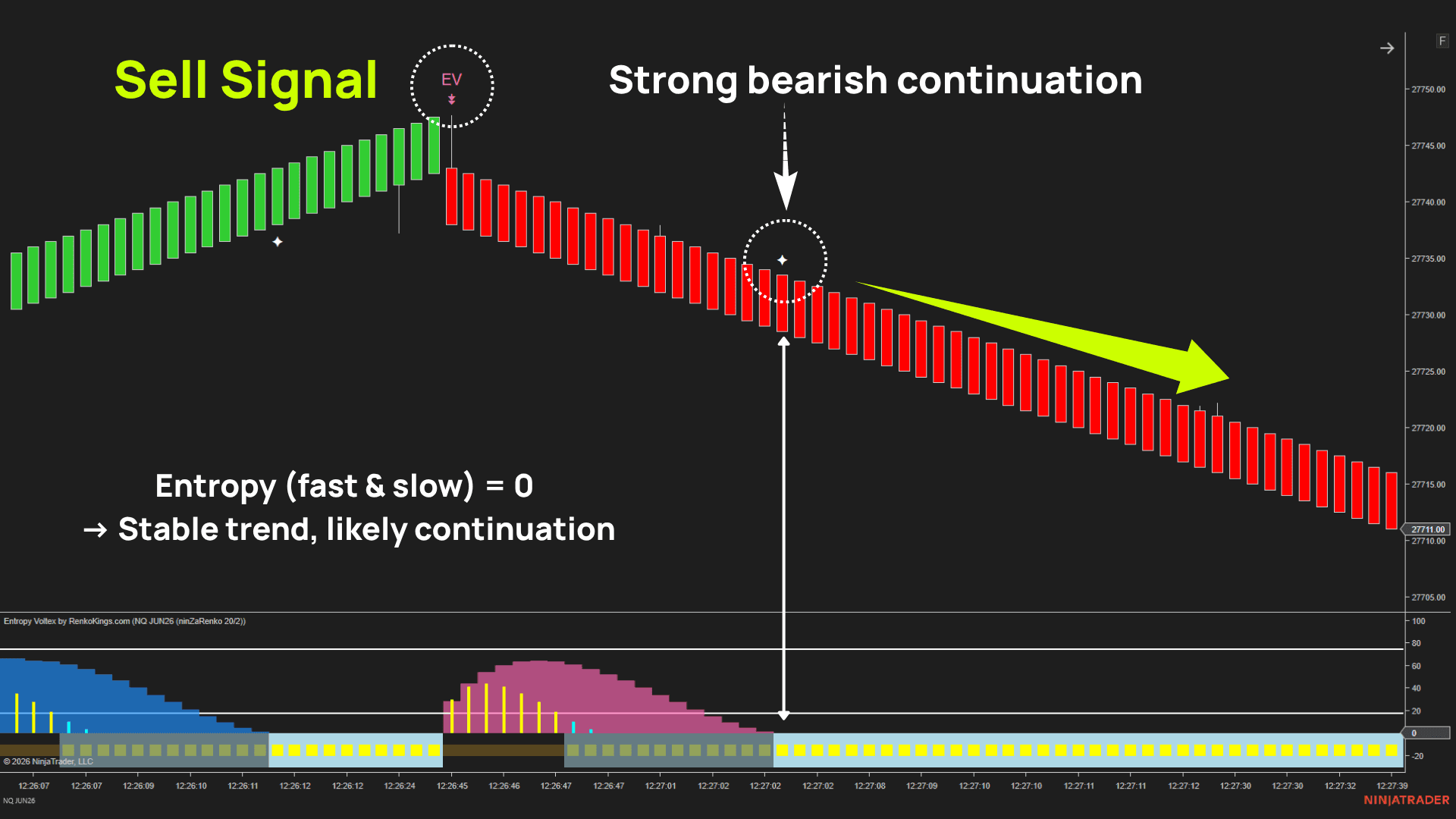Entropy Voltex bearish continuation